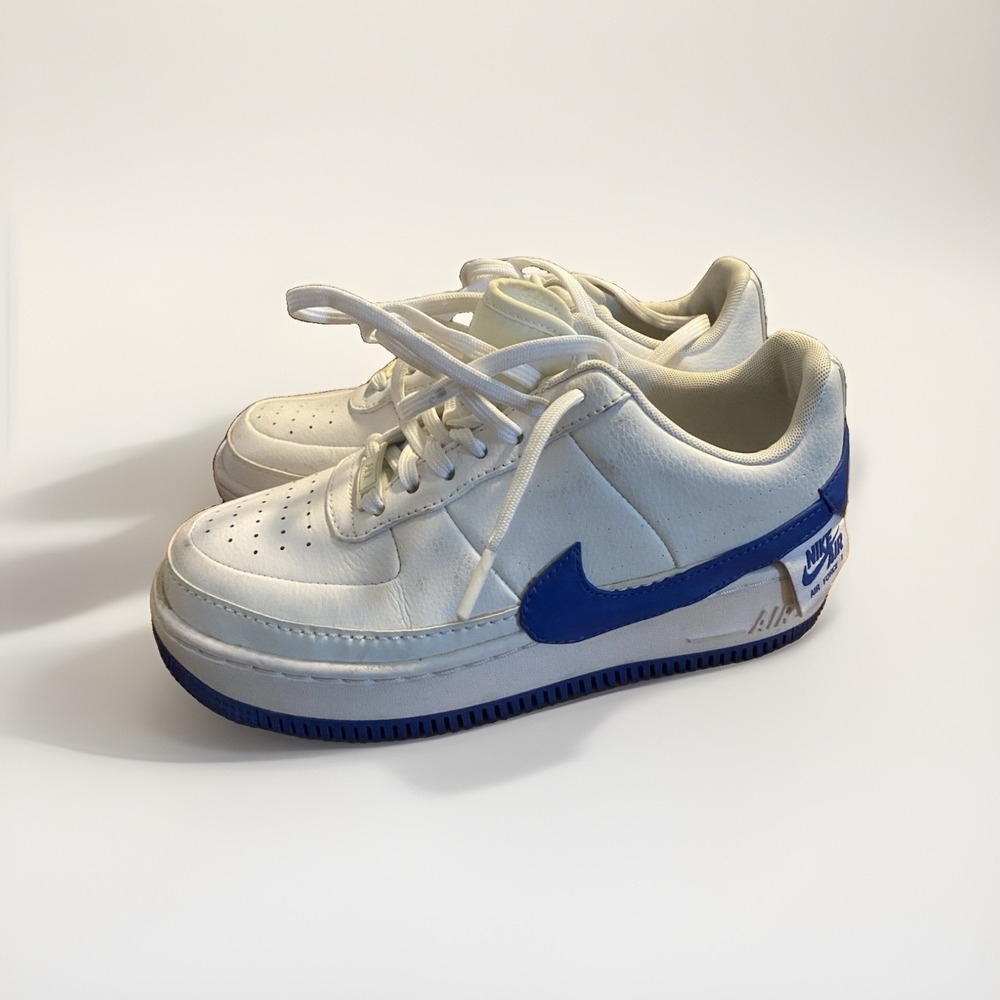 Nike Air Force 1 Jester XX Women's Size 7 White Royal Blue A01220-104 Used